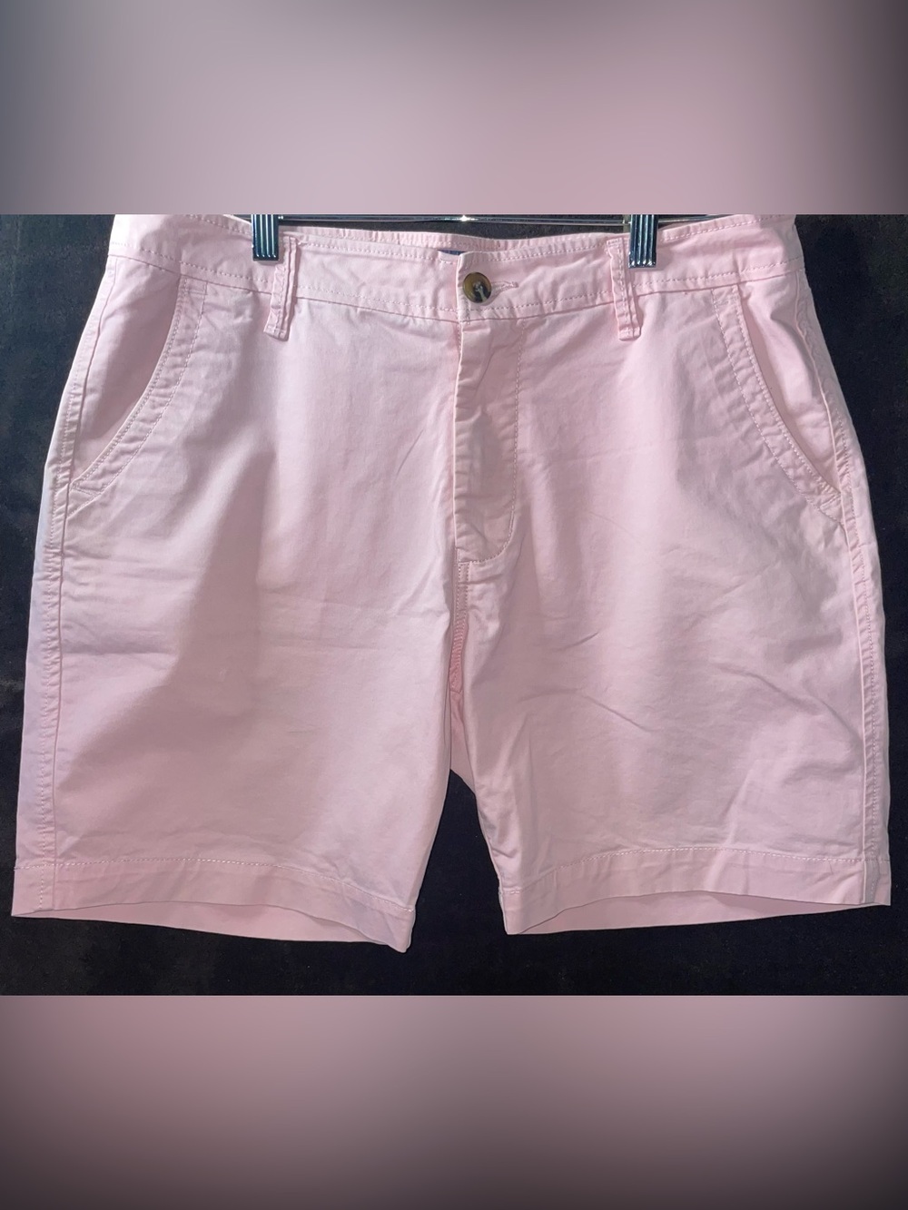 Prince & Fox Pale Pink Flat-Front Men’s Shorts size-33/34